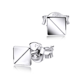 Square Shaped Silver Stud Earrings STF-361